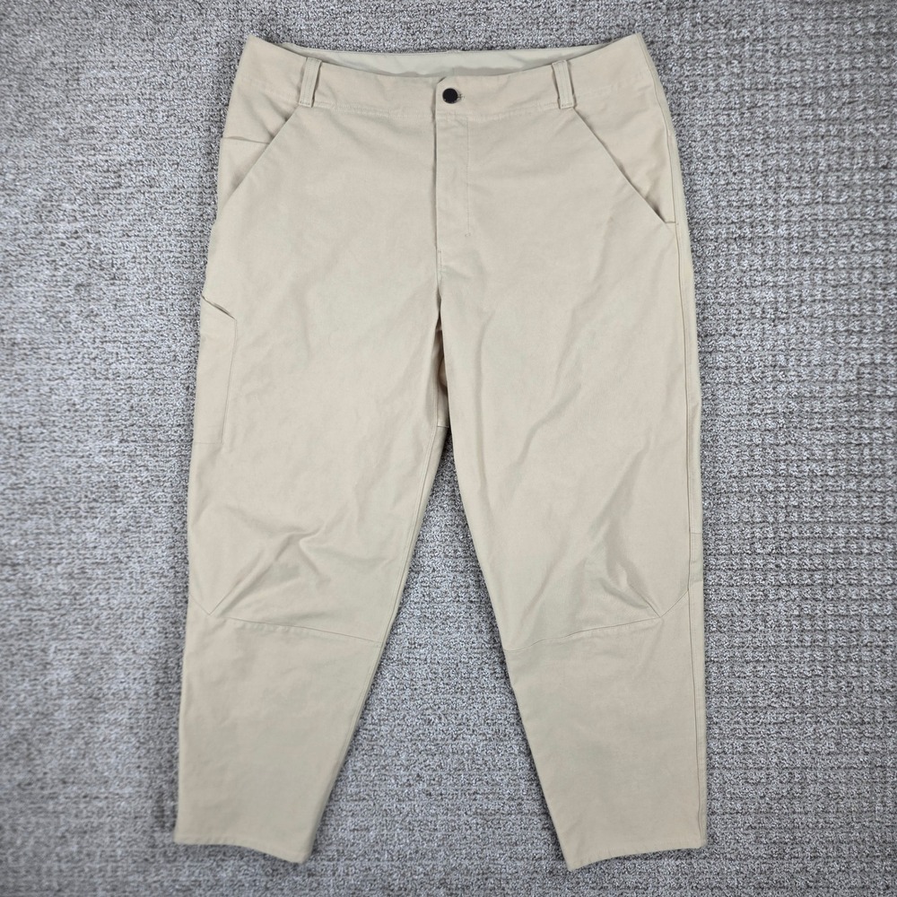Lululemon‎ Lab Utilitech Carpenter Tapered Pant Khaki Tan Mens 36x27